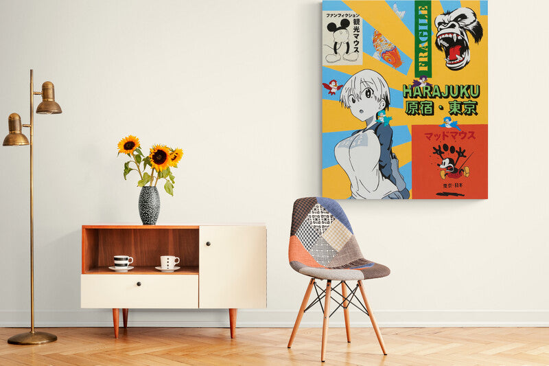 Tokyo mad mouse is sightseeing birds in Harajuku