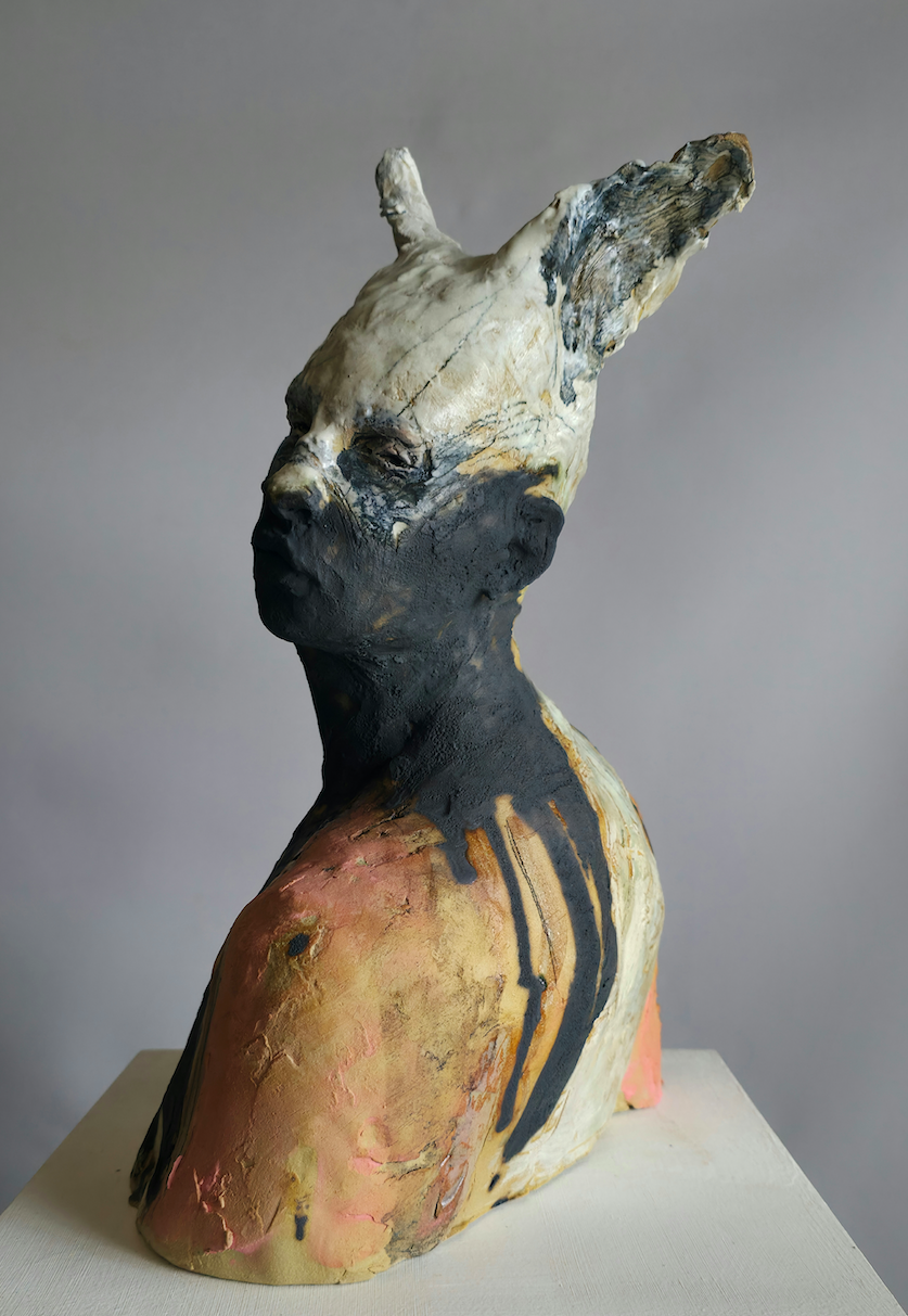 Faun with iron and pink