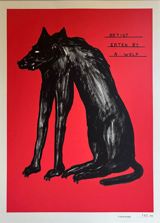 Artist eaten by a wolf nr. 160 / 350 - David Shrigley 