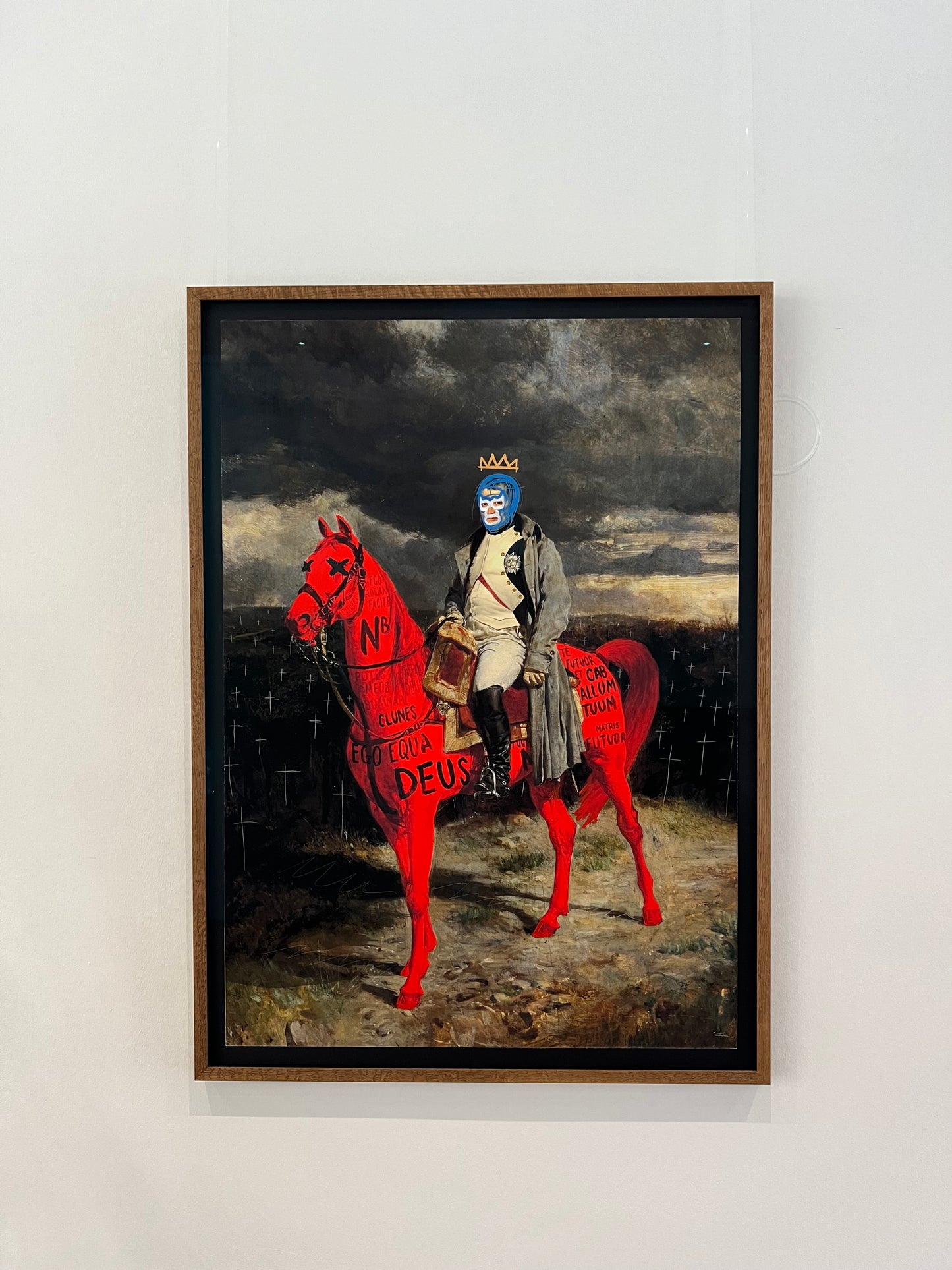 Portrait of hero, Napoleon on horse 1/1 hand finished