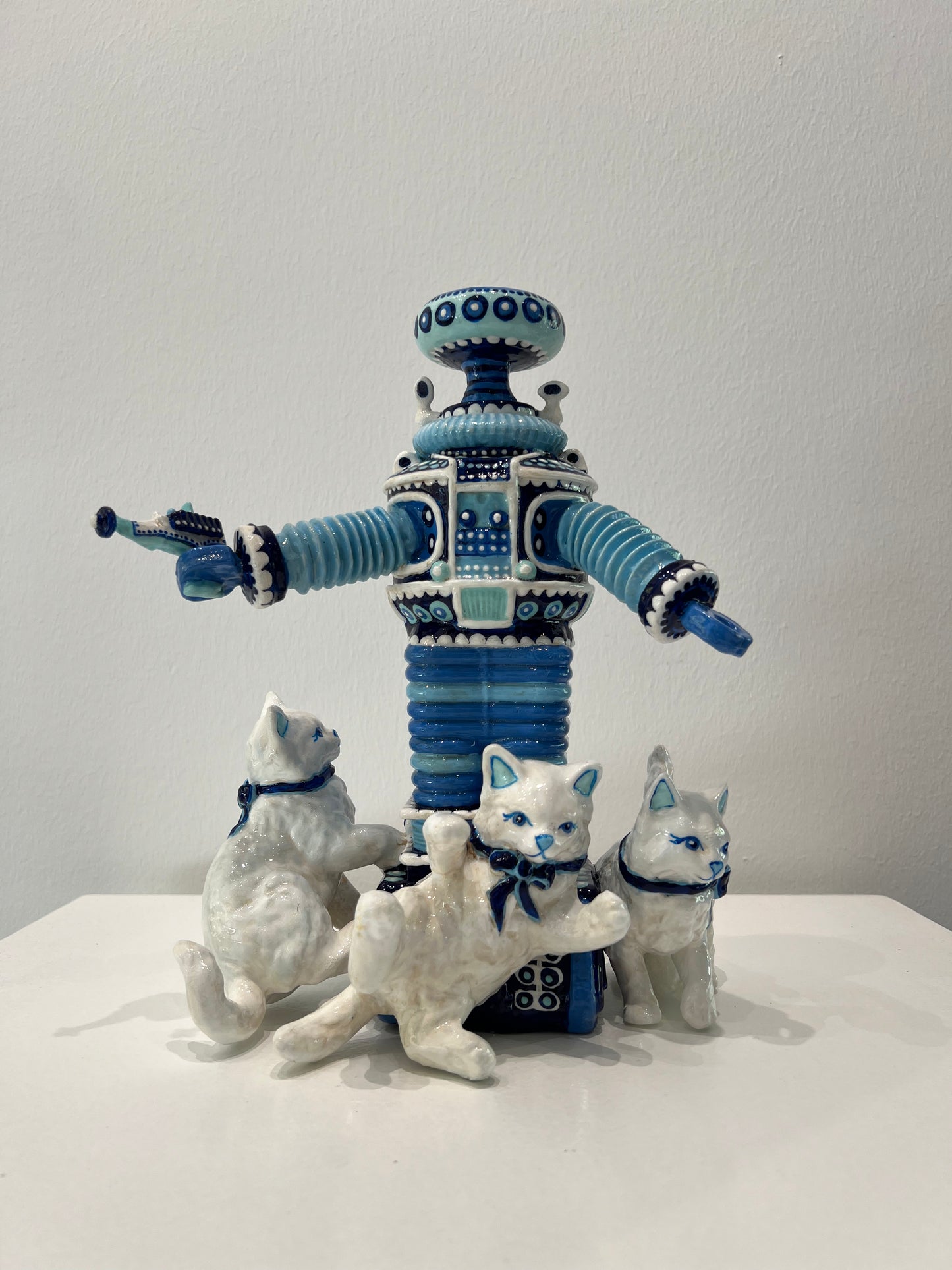 Robot with cats