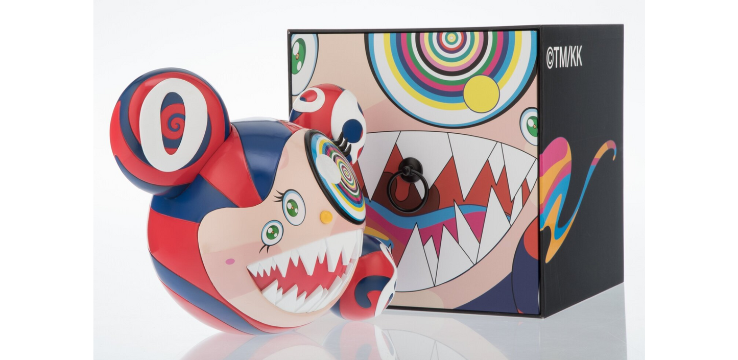 Mr. Dob red/blue 2016 - by Takashi Murakami