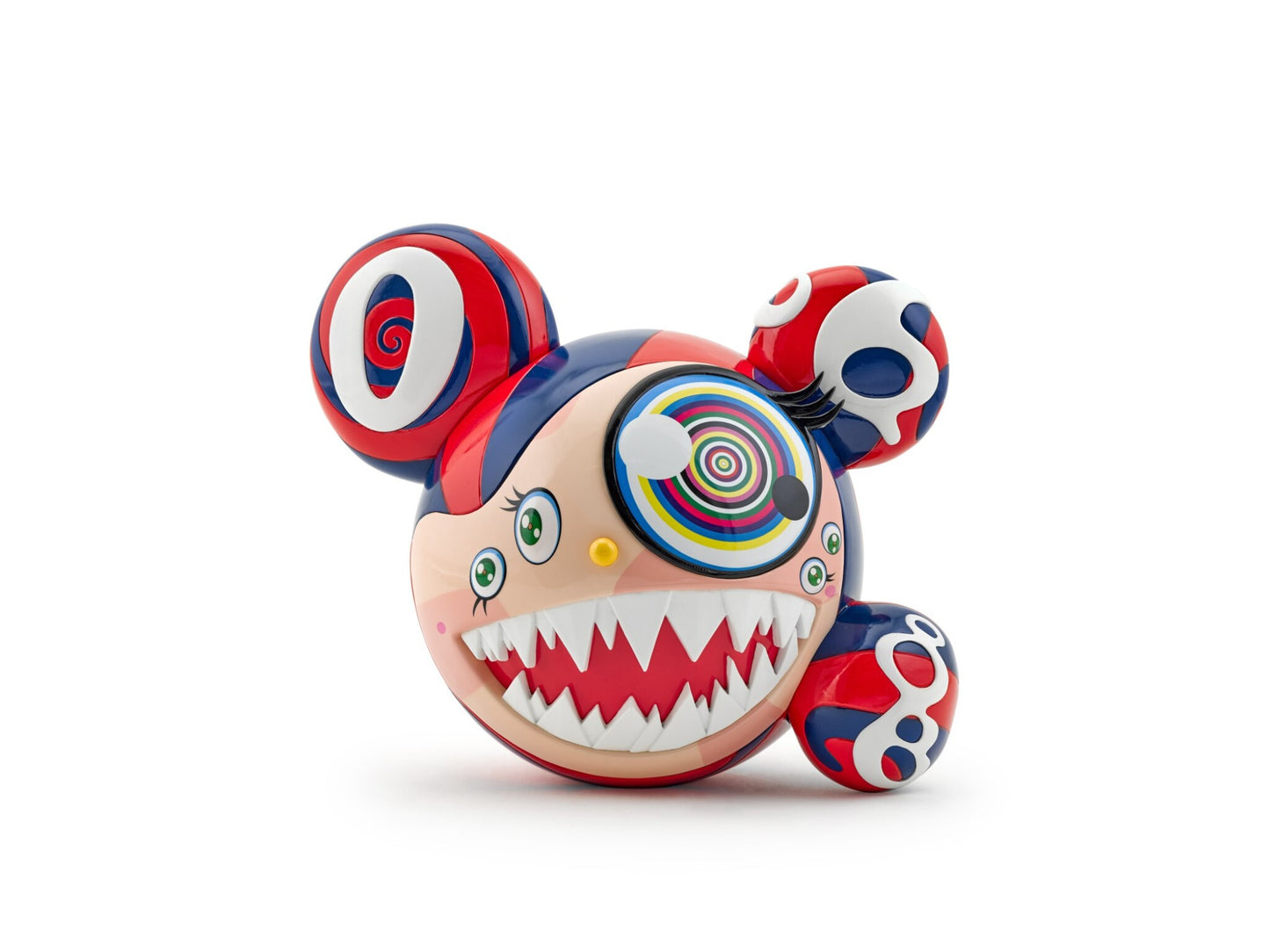 Mr. Dob red/blue 2016 - by Takashi Murakami