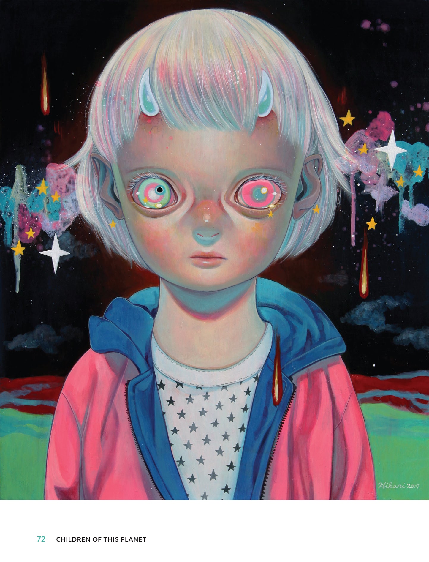 The art of Hikari Shimoda med unik tegning