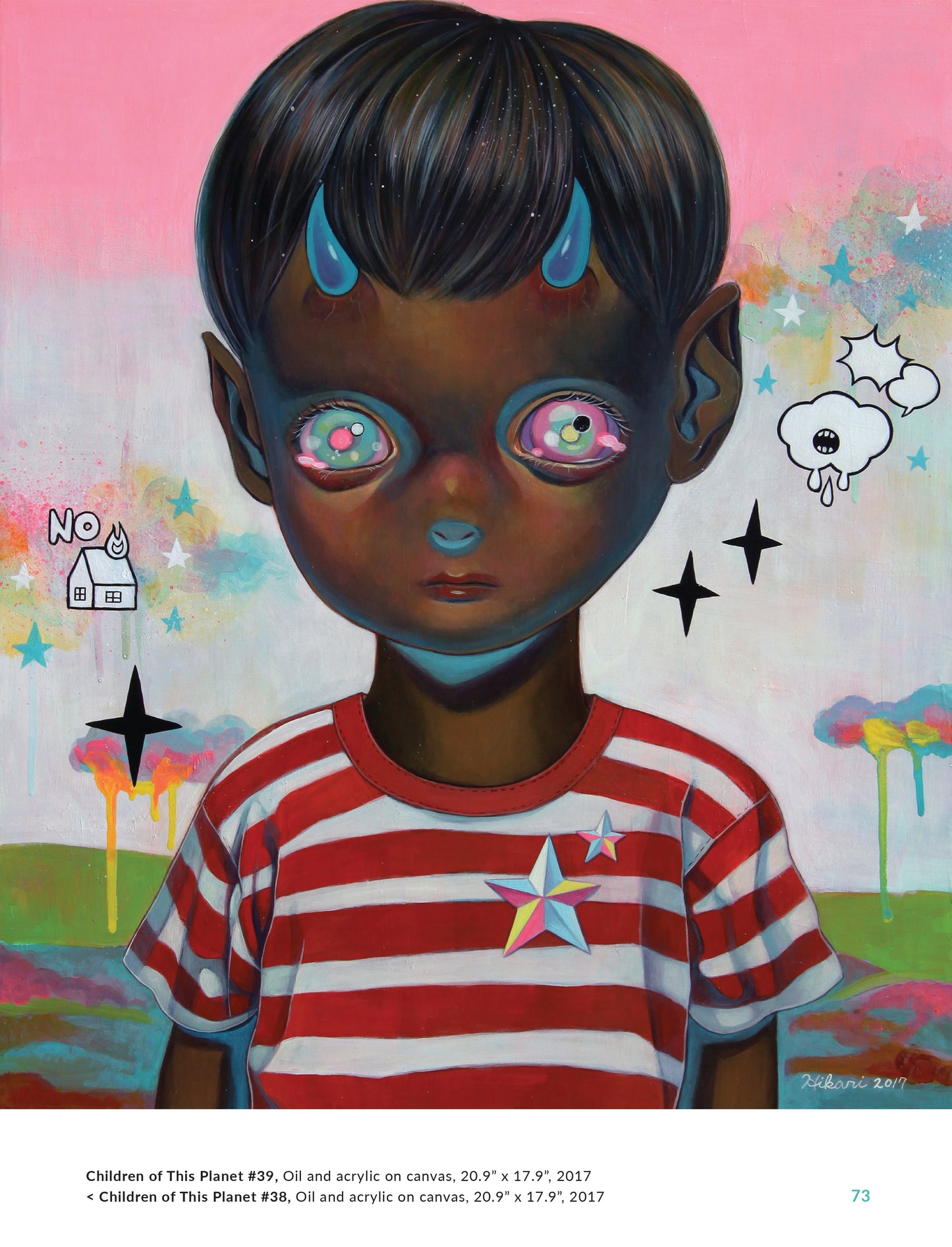 The art of Hikari Shimoda med unik tegning